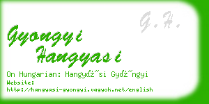 gyongyi hangyasi business card